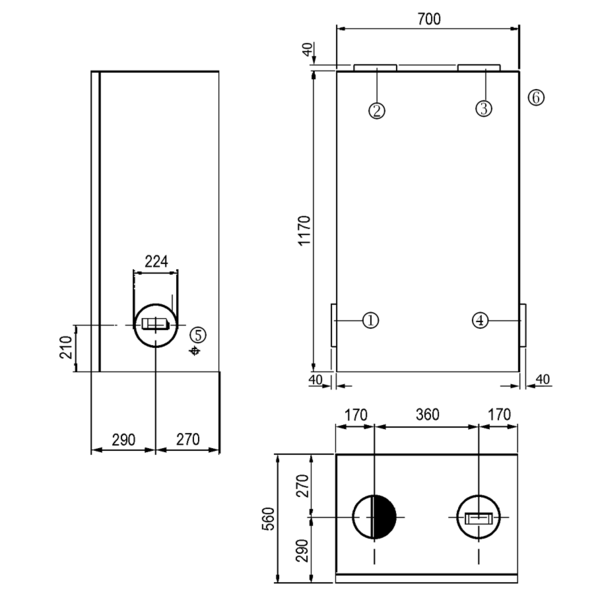 Reco-Boxx Max IM0006423.PNG Kompaktes, besonders effektives und sehr leises Wärmerückgewinnungsgerät, Passivhausgeeignet. Besonders für größere EFH und Büro-/Praxisräume geeignet.