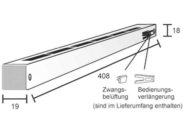 F 42-IW IM0010543.PNG Fensterventil-Innenteil Fresh 42. Farbe: weiß, ähnlich RAL 9010.