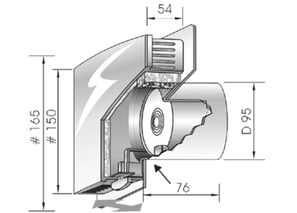 F90DBIU IM0010596.PNG Wandventil-Innenteil Fresh 90-dB. Filterklasse F7 (Umweltfilter). Farbe: weiß, ähnlich RAL 9010.