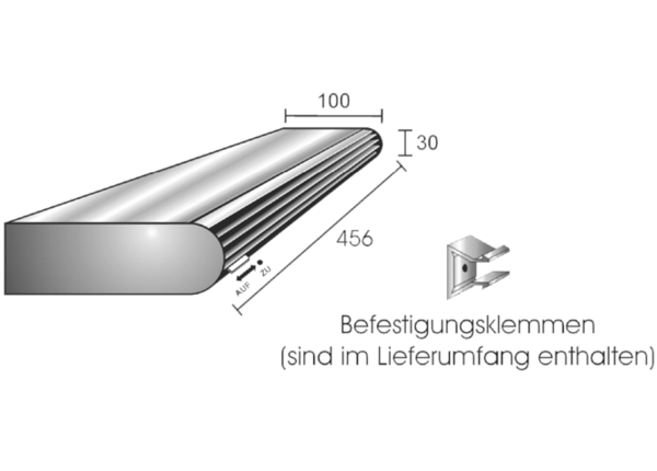 AL-dB 450-ISTS IM0012106.PNG Schalldämmendes Fensterventil-Innenteil AL-dB 450, mit Sturmsicherung. Farbe: weiß, ähnlich RAL 9010. Filterklasse G2 (Standardfilter).