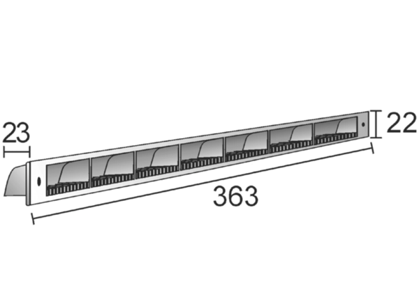 F 10-GR IM0012110.PNG Außengitter Fresh 10 für Fensterventile. Wetterschutzgitter mit Insektenschutz. Material: ABS-Kunststoff. Farbe: grau, ähnlich RAL 7035.