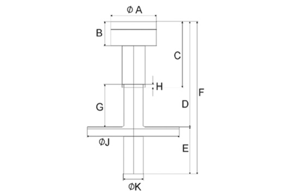 MVP-125-FK IM0012134.PNG Dachhaube DN 125 für Fortluft einschliesslich Alu-Klebeflansch AF für Flachdach (ohne Dachneigung, Kaltdach) und Befestigungsschelle.