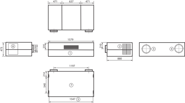 geniovent.x 600 H W-E-SO IM0016853.PNG Dezentrales RLT Gerät mit sehr hoher Wärmerückgewinnung.  Mit Enthalpie-Wärmetauscher, Außen- und Fortluftanschlüsse auf der Rückseite, Ausblasung oben, komplett verkleidet. CO2-Sensor im Gerät integriert. Mit App zur mobilen Geräte-Ansteuerung.