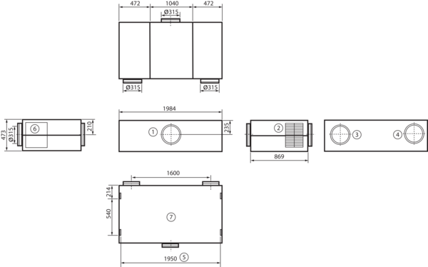 geniovent.x 900 H W-E-K1 IM0016882.PNG Dezentrales RLT Gerät mit sehr hoher Wärmerückgewinnung.  Mit Enthalpie-Wärmetauscher, Außen- und Fortluftanschlüsse auf der Rückseite, Zuluft über Kanal, Abluft am Gerät, Abluftseite und Elektroseite mit Paneele verkleidet. CO2-Sensor im Gerät integriert. Mit App zur mobilen Geräte-Ansteuerung.