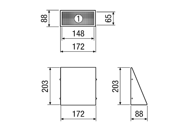 AW-AL-125-E IM0017041.PNG Wandstutzen Außenluft DN 125. Edelstahl, gebürstet.␍Geprüft nach VDI 6022 vom Hygiene-Institut.