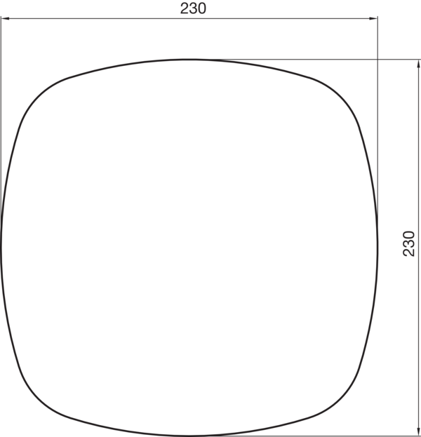 RLV-125 SQ IM0017104.PNG Regulierbares Zu- und Abluftventil mit Montagehalter und integriertem Drosselelement. Frontplatte Square.