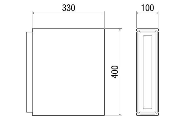 LEV 160 IM0017716.PNG Laibungselement-Verlängerung als Zubehör für Laibungselement LE 160.