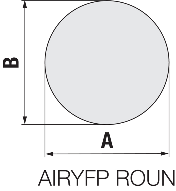 AIRYFP-ROUN-100 IM0019741.PNG Frontplatte für das Zu- und Abluftventil AIRY.