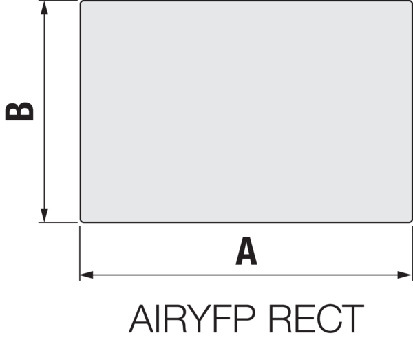 AIRYFP-RECT-100 IM0019753.PNG Frontplatte für das Zu- und Abluftventil AIRY.